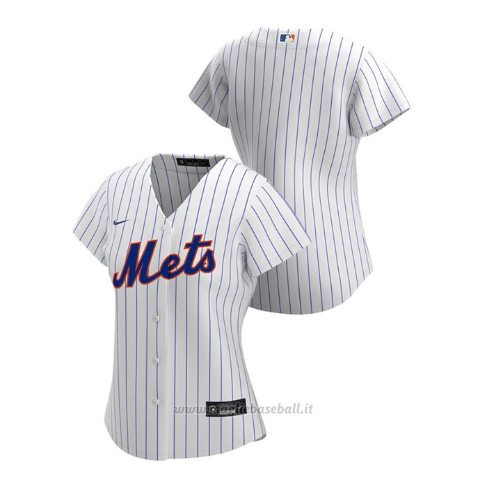 Maglia Baseball Donna New York Mets Replica 2020 Primera Bianco